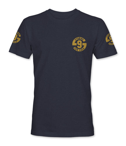 Stamina for Sale - Navy with Metallic Gold Print - Original